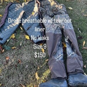 Drake waders removable insulation